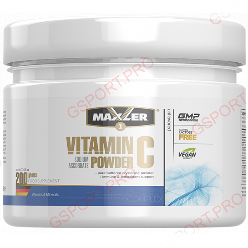 Maxler Vitamin C Sodium Ascorbate Powder (200g)